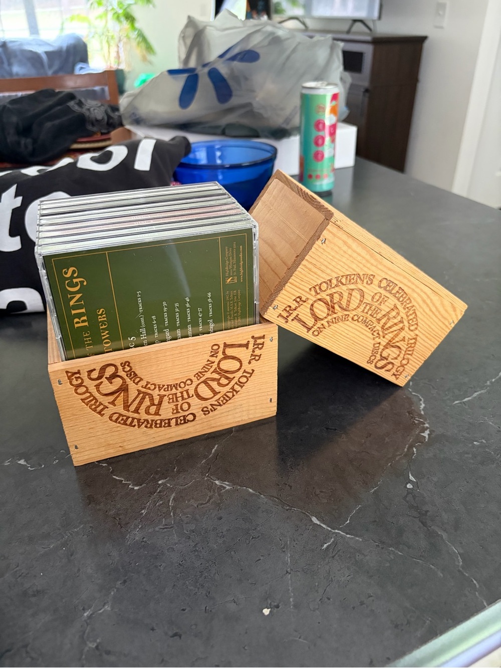 Lord of the Rings Wooden Box Set - Natural Wood